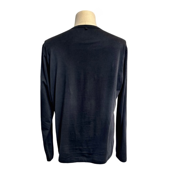 Outerknown Men's Black Henley Long-Sleeve T-Shirt. Large NWT - Picture 4 of 11